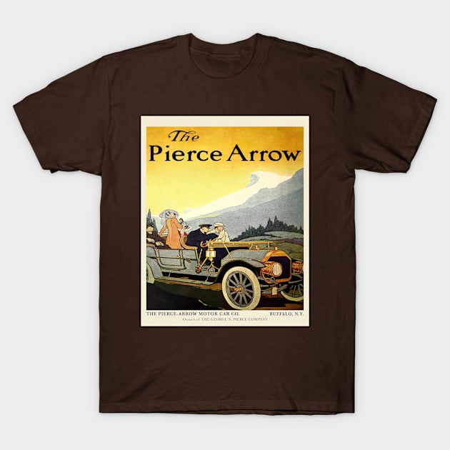 Pierce-Arrow Vintage Car Advertisement T-Shirt by xposedbydesign